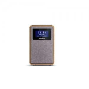 Image of Philips TAR5005/10 radio Clock Digital Gray Wood