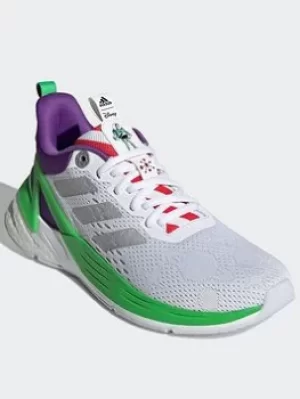 Image of adidas X Disney Pixar Buzz Lightyear Response Super 2.0 Shoes, White/Silver, Size 4 Older