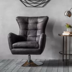 Image of Hudson Living Bristol Antique Black Armchair