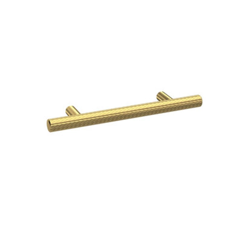 Image of Balterley Knurled Bar Furniture Handle 156mm 96mm CentresBrushed Brass Bronze