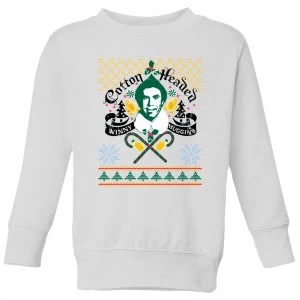 Image of Elf Ninny Muggins Kids Sweatshirt - White - 5-6 Years