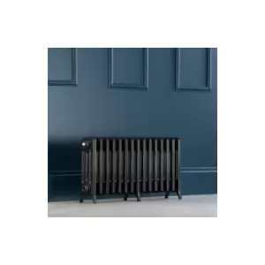 Image of Arroll - Traditional Colosseum Horizontal Quad Bar Column Radiators 450 x 906 Anthracite - Grey