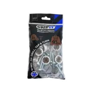 Image of 20mm Plasterboard Fixing - 25 Pack (Brown)