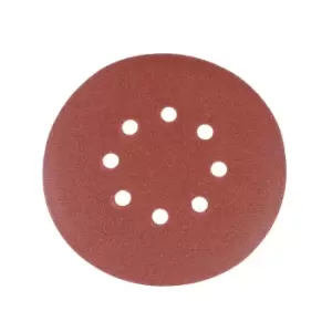 Image of Silverline Hook & Loop Discs Punched 150mm 10pk 150mm 120 Grit 793804