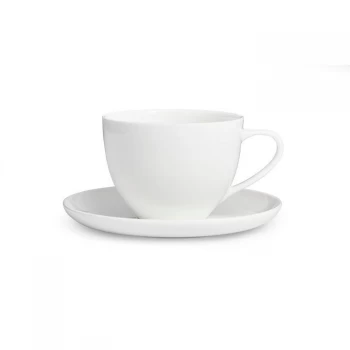 Image of Hotel Collection Tea Cup & Saucer - White