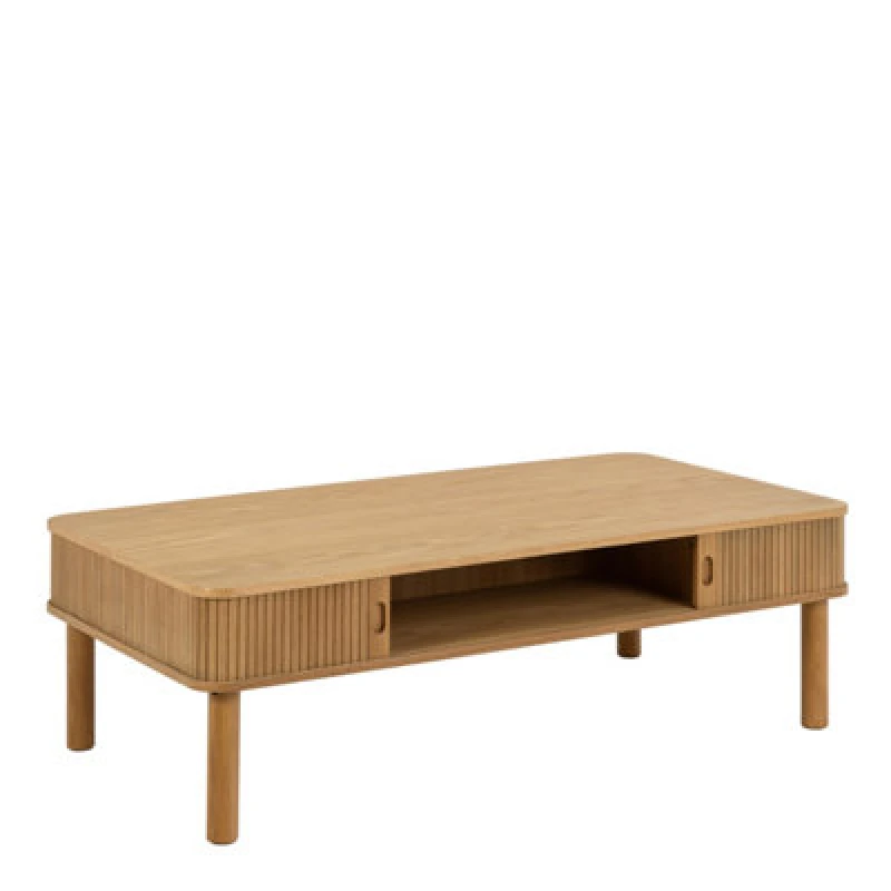 Image of Furniture To Go Langley Coffee Table Sliding Door In Oak