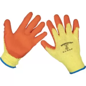 Image of 6 PAIRS Super Grip Knitted Gloves - Latex Palm - Extra Large - Tear Resistant