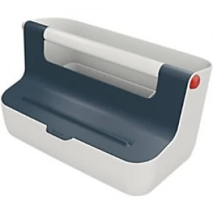 Image of Leitz Cosy Storage Carry Box Velvet Grey 21.4 x 36.7 x 19.6 cm