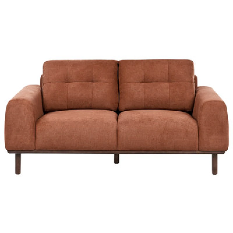 Image of Beliani Sofa 2 Seater Laurila Fabric Golden Brown