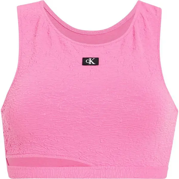 Image of Calvin Klein Crop Top Ld43 Crop Top Bikinis 8 (XS) Pink 35526706310