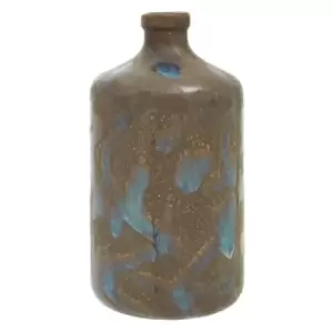 Image of Interiors By Ph Brown Reactive Glaze Bottle Vase