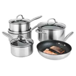 Image of Prestige Scratch Guard Stainless Steel Non Stick Induction 5 Piece Set