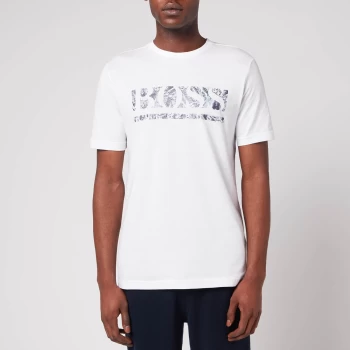 Image of Hugo Boss Athleisure Tee 1 Large Logo T-Shirt White Size 3XL Men