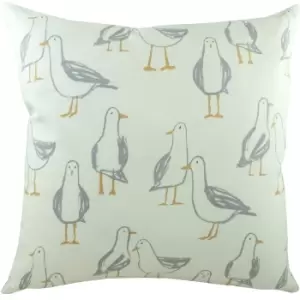 Image of Evans Lichfield Marine Seagull Cushion Cover (One Size) (Natural)
