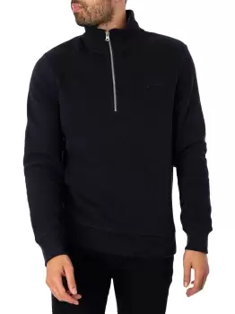 Image of Vintage Logo EMB Henley Sweatshirt