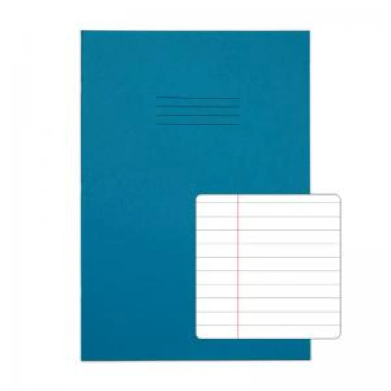 Image of RHINO A4 Exercise Book 48 page, Light Blue, F8M (Pack of 100)