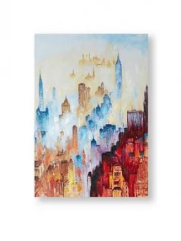 Image of Graham & Brown City Of Dreams Printed Canvas With Handpaint Detail