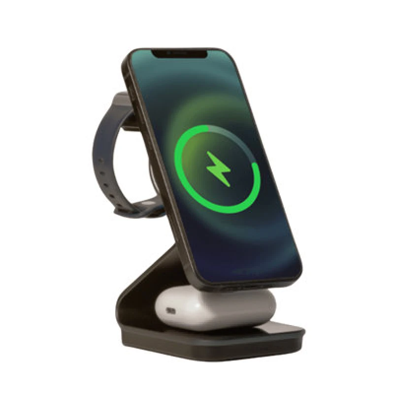 Image of Daewoo 3-In-1 Magnetic Wireless Charger Dock Charging Station Watch Phone Case