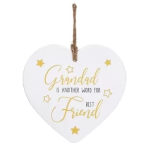 Image of Golden Sentiments Heart Grandad