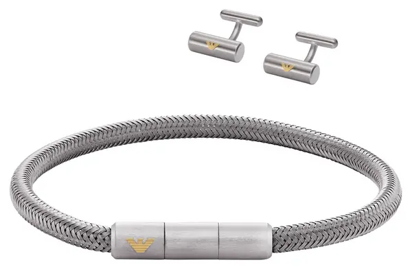 Image of Emporio Armani EGS3044SET Mens Stainless Steel Bracelet and Jewellery