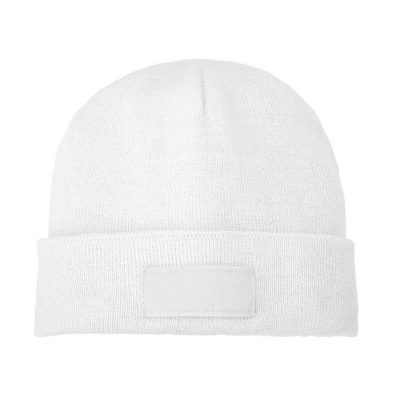 Image of Bullet Mens Boreas Beanie With Patch in White White Male One Size