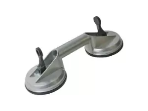 Image of Silverline 456945 Double Suction Pad Expert Quality Aluminium 100kg