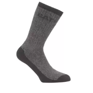 Image of Caterpillar Thermal Mens Work Socks (Pack Of 2) (11-14) (Black)