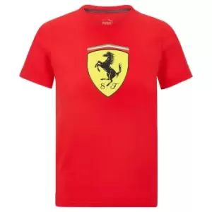 Image of 2022 Ferrari Fanwear Large Shield Tee (Red)