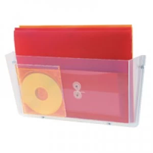 Image of Deflecto Non Breakable Wall File Pocket A4 Clear