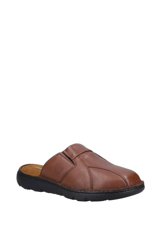 Image of Hush Puppies Mens Carson Mule Sandal in Brown Size: 11 Brown Male 11