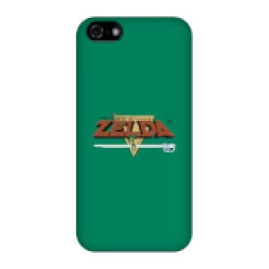 Image of Nintendo The Legend Of Zelda Retro Logo Phone Case - iPhone 5C - Snap Case - Matte