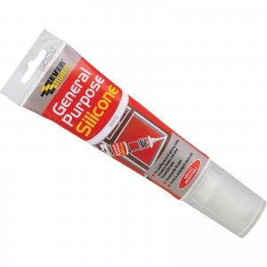 Image of Everbuild Easi Squeeze General Purpose Silicone Sealant White 80ml