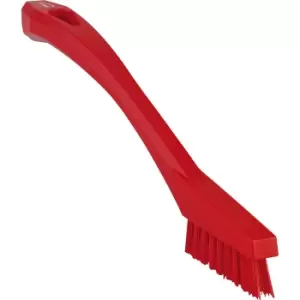 Image of Vikan Detail brush, extra hard, pack of 10, red