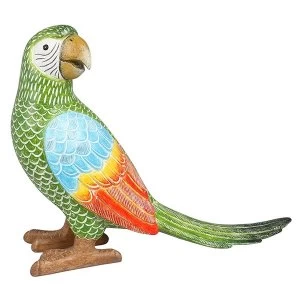 Image of Emerald Macaw Parrot Ornament