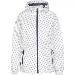 Image of Trespass Womens/Ladies Indulge Dotted Waterproof Jacket (S) (White)