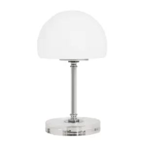Image of Ancilla Globe Table Lamp Chrome Polished, Glass Transparent-Matt
