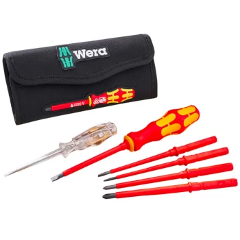 Image of Wera SL/PH 7 Piece Kraftform Kompakt VDE Screwdriver Set