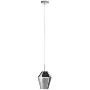 Image of Murmillo - 1 Light Ceiling Pendant Polished Chrome, Smoked Glass Finish, E27 - Eglo