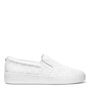 Image of Michael Kors Keaton Slip On Trainers - Silver