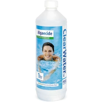 Image of 1 Litre CH0006 Algaecide Algae Remover for Swimming Pool Spa Hot Tub - Clearwater