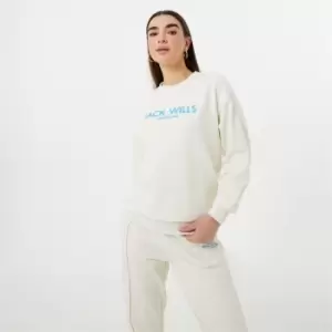 Image of Jack Wills Blurred Logo Crew - White