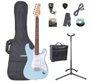 Image of ENCORE Blaster Series E6 Electric Guitar Bundle - Blue