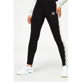 Image of 11 Degrees Womens Tape Cut and Sew Leggings - Black