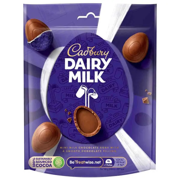 Image of Cadbury Gifts Direct Dairy Milk Mini Eggs Bag 77g 4260714