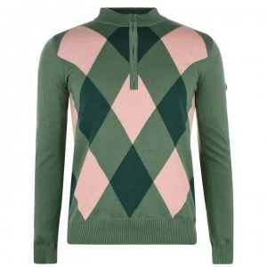 Image of Slazenger Arg Lined Zip Top Ladies - Dark Ivy