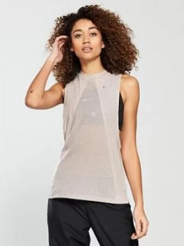 Image of Nike Running Tailwind Cool Tank Top Beige Beige Size S Women