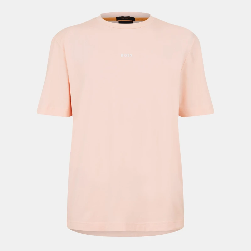 Image of Boss Mens Oversized T-Shirt Open Pink male XS