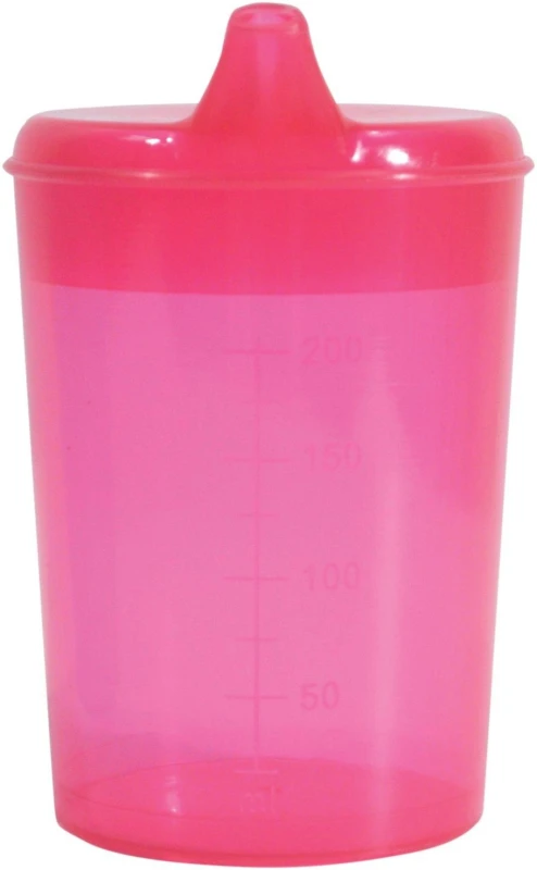 Image of Aidapt Drinking Cup Two Spouts Pink Red
