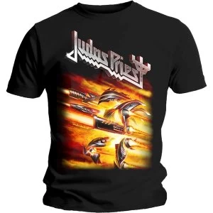 Image of Judas Priest - Firepower Unisex Medium T-Shirt - Black