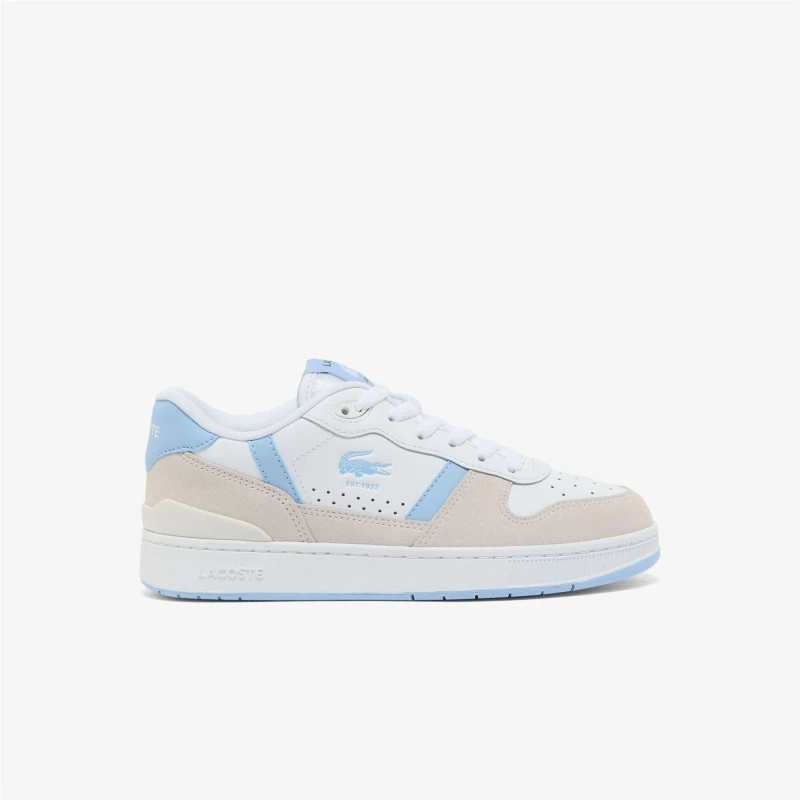 Image of Lacoste T-Clip Set Trainers White Blue female UK 4